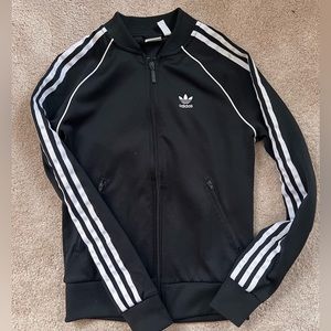 Womens adidas zip 3 stripes track jacket - XS